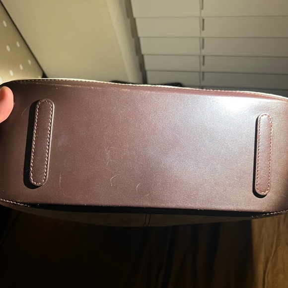 Salvatore Ferragamo brown leather straps and tan suede bag. Great condition - Picture 5 of 16